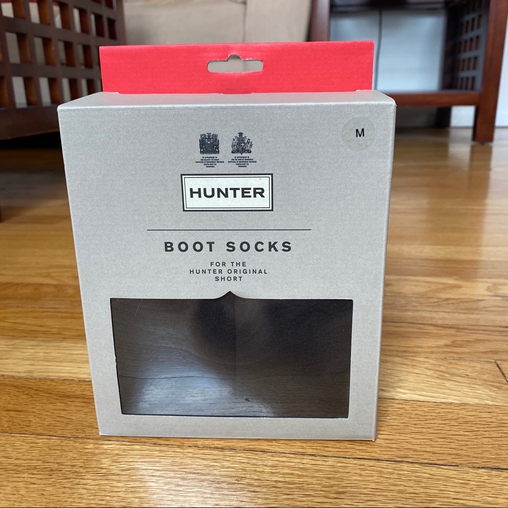 Hunter short boot socks in black